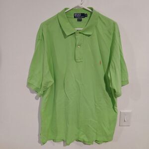 Polo Ralph Lauren Lime Green Polo Size XLT Tall Preppy Spring Golf